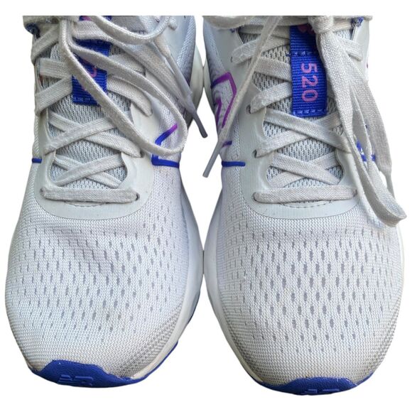 New Balance 520v8 W520EP8 White Blue Lace Up Running Shoes Womens Size 7.5 - Picture 9 of 11